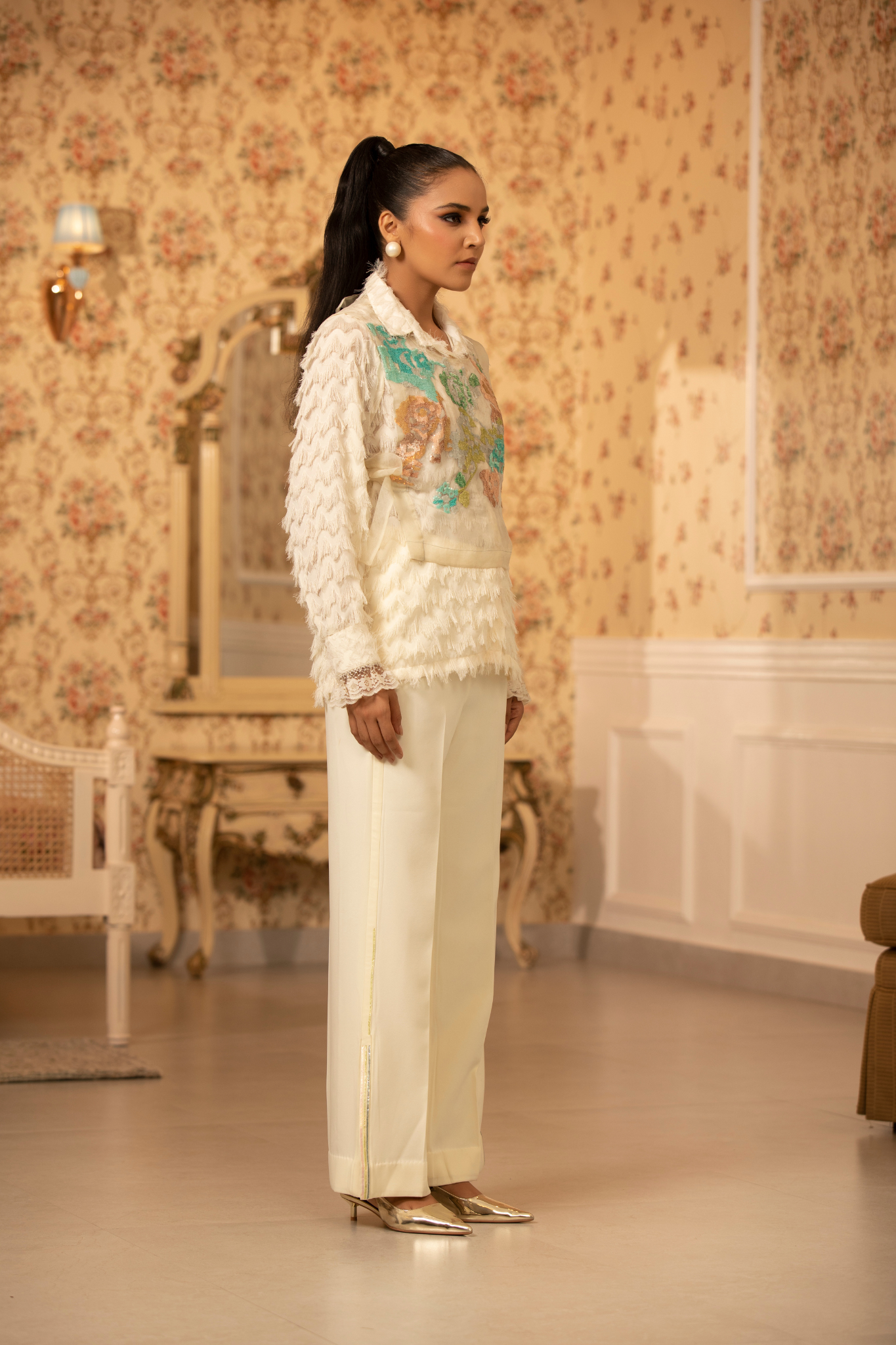 Ivory Pastel Garden Co-ord Set