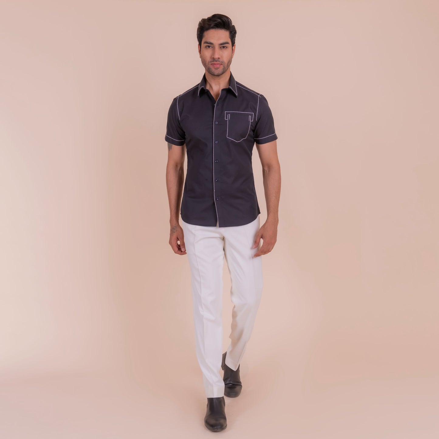 Sharp Contrast Shirt