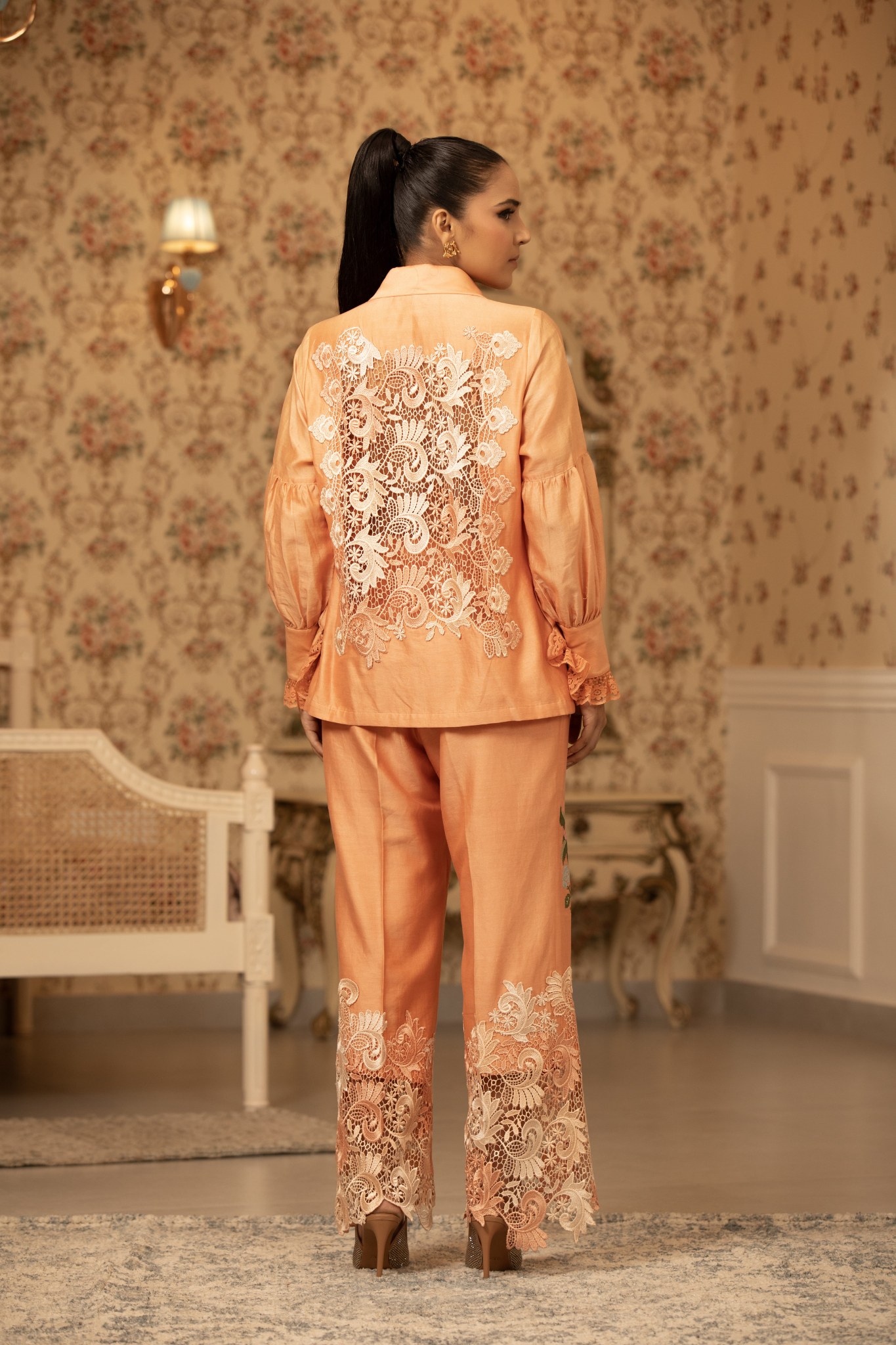 Peach Blossom Elegance 2pc Set