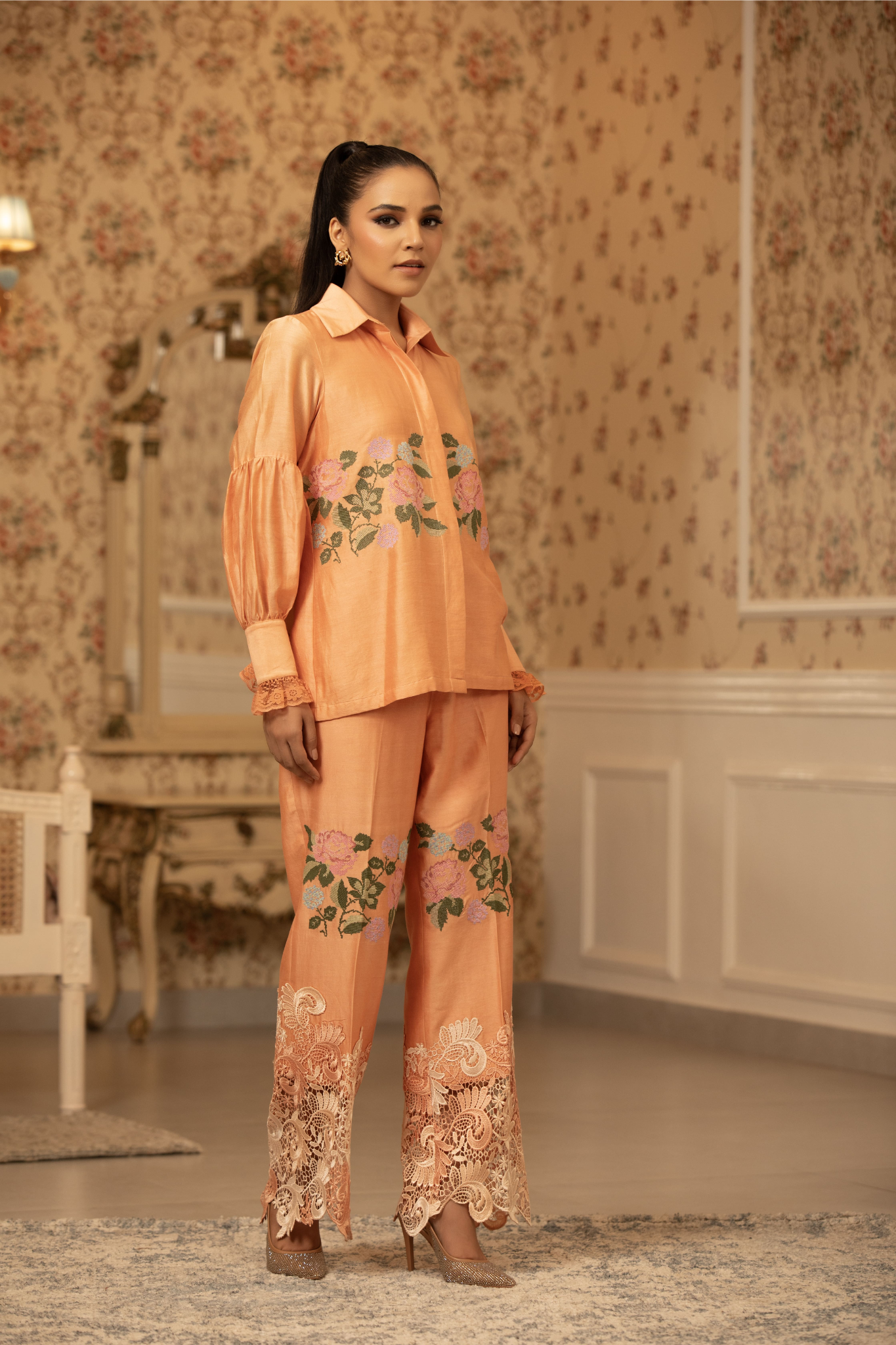 Peach Blossom Elegance 2pc Set