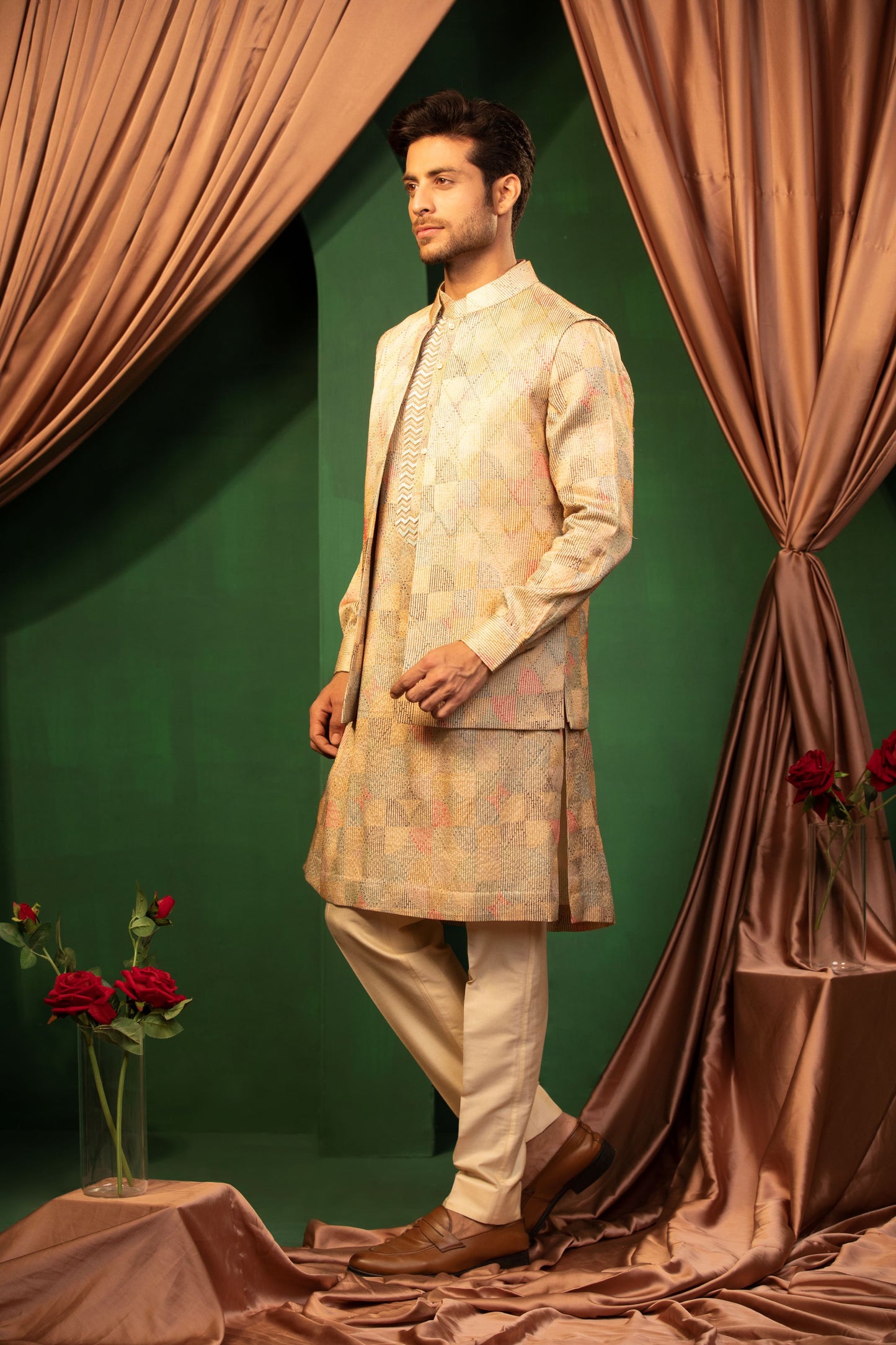 Pastel Perfection Jacket Kurta Set