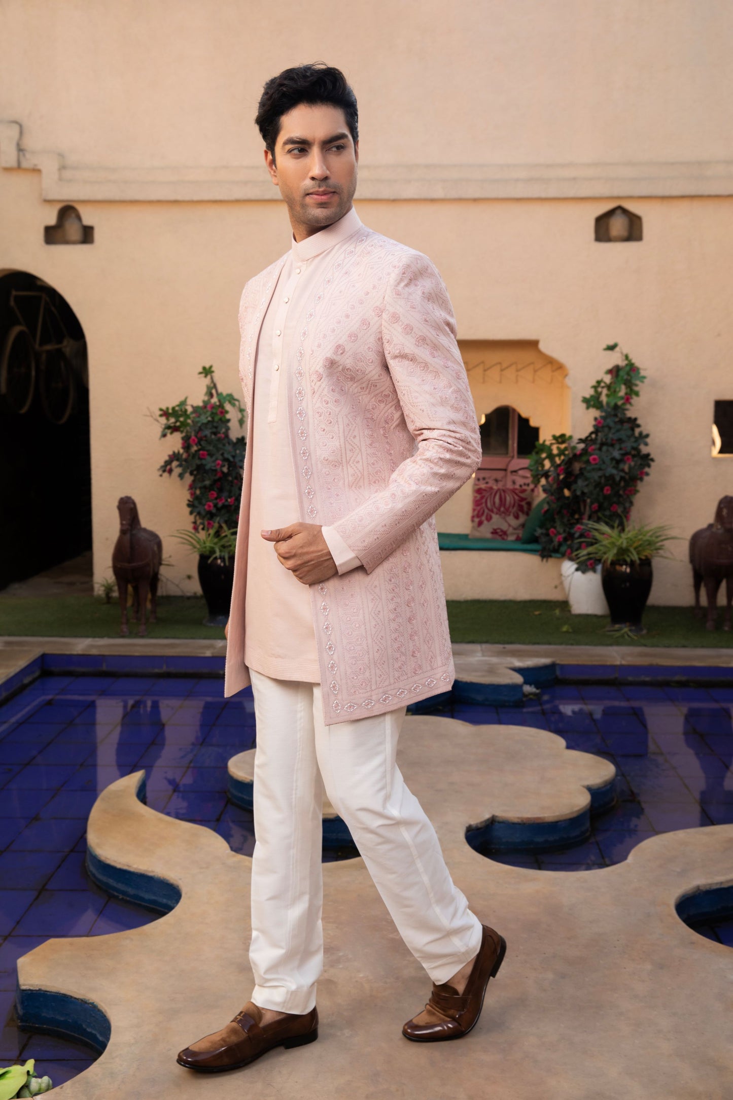 Pastel Perfection Jacket Kurta Set