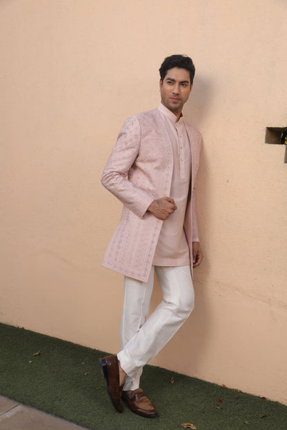 Pastel Perfection Jacket Kurta Set