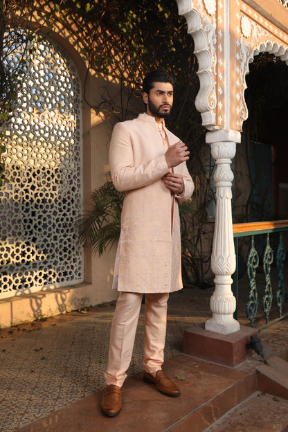 Peach Classic Kurta