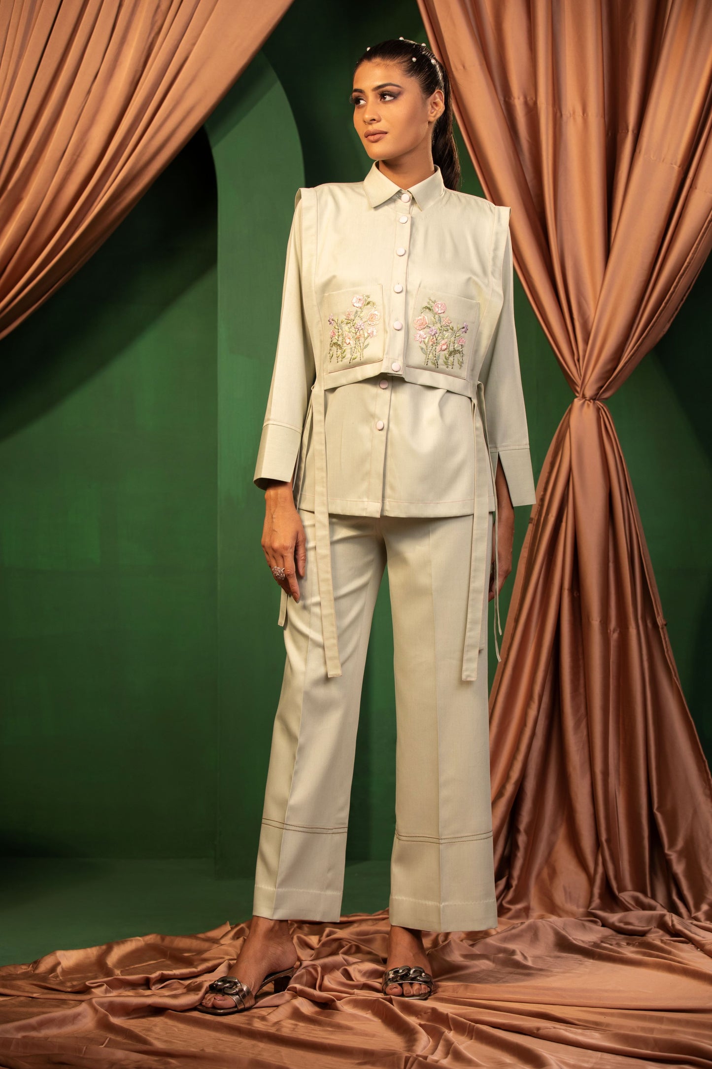 Dusty Green Chic 2pc Set