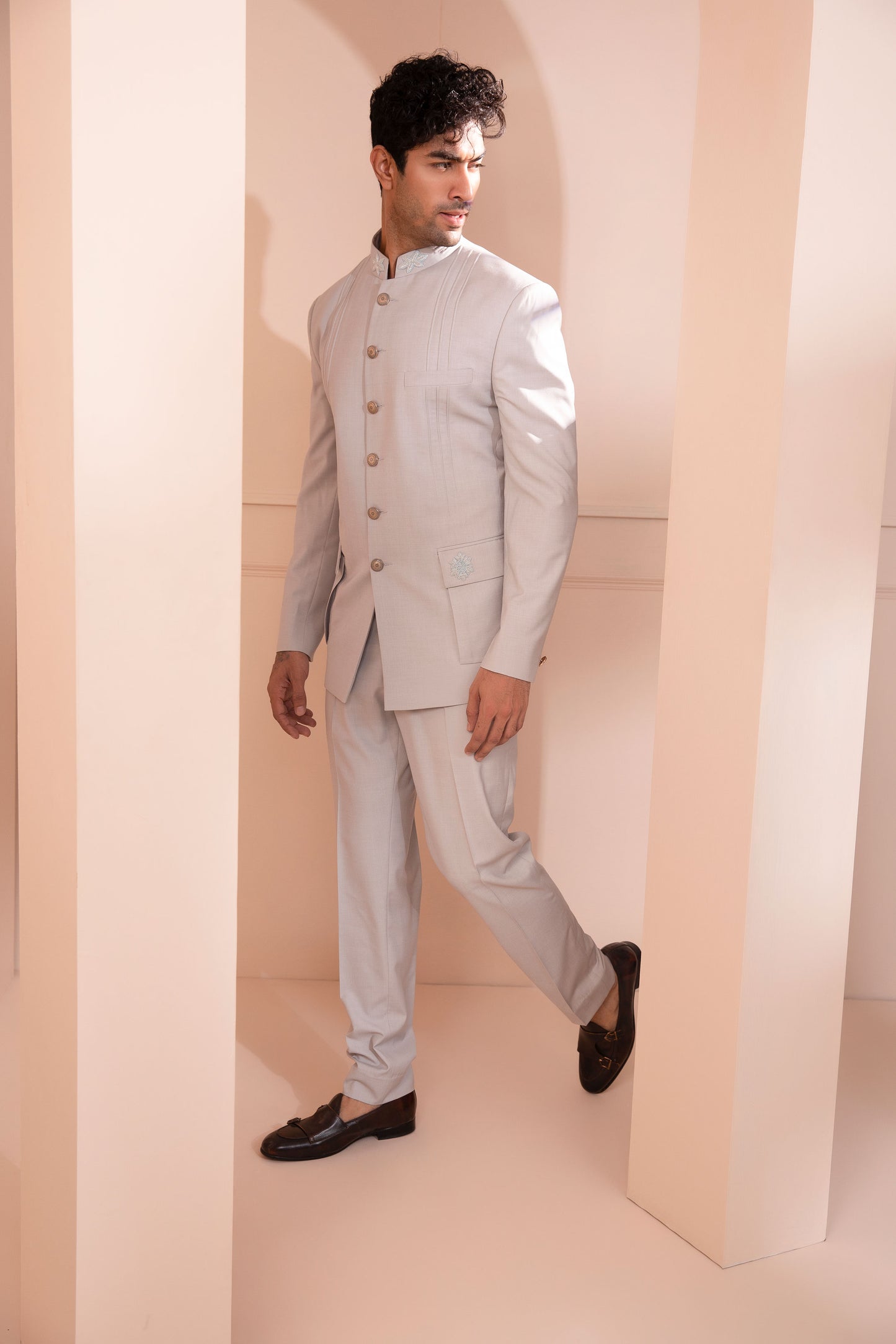 Grey color suit