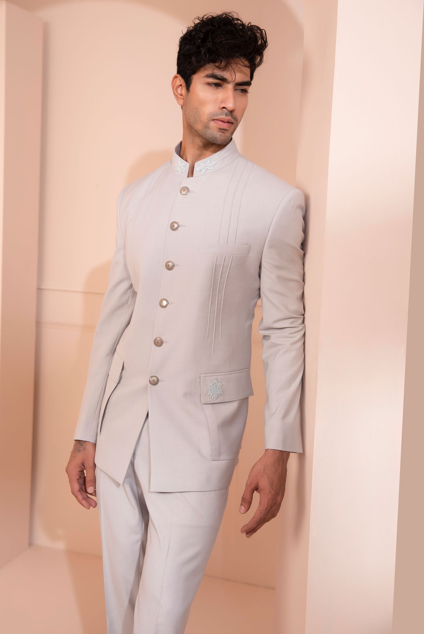 Grey color suit
