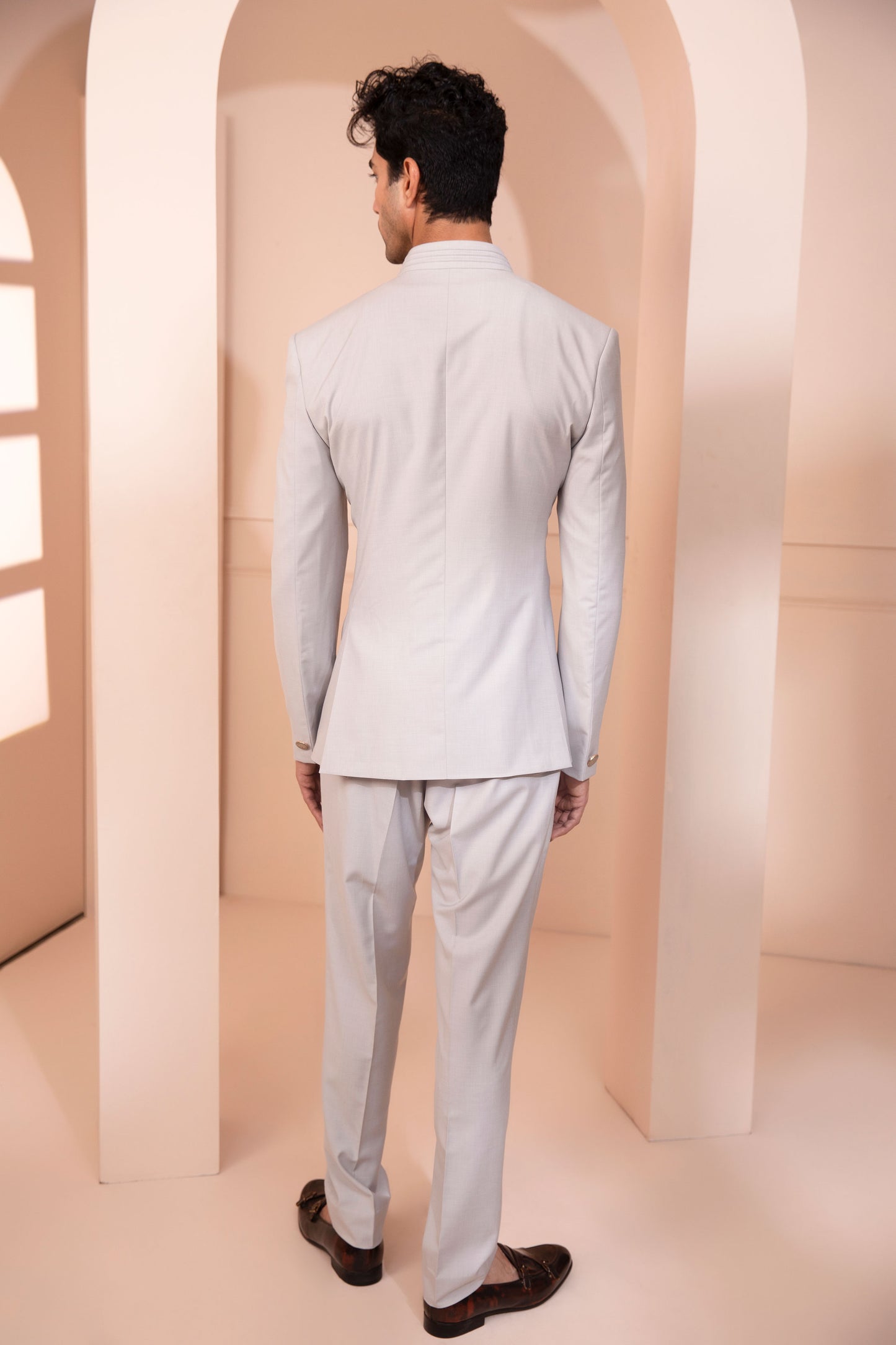 Grey color suit