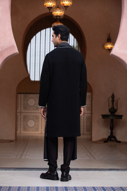 Noir Pearl Long Indo Kurta Set