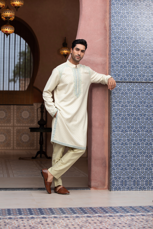 Ivory Breeze Embroidered Kurta Set
