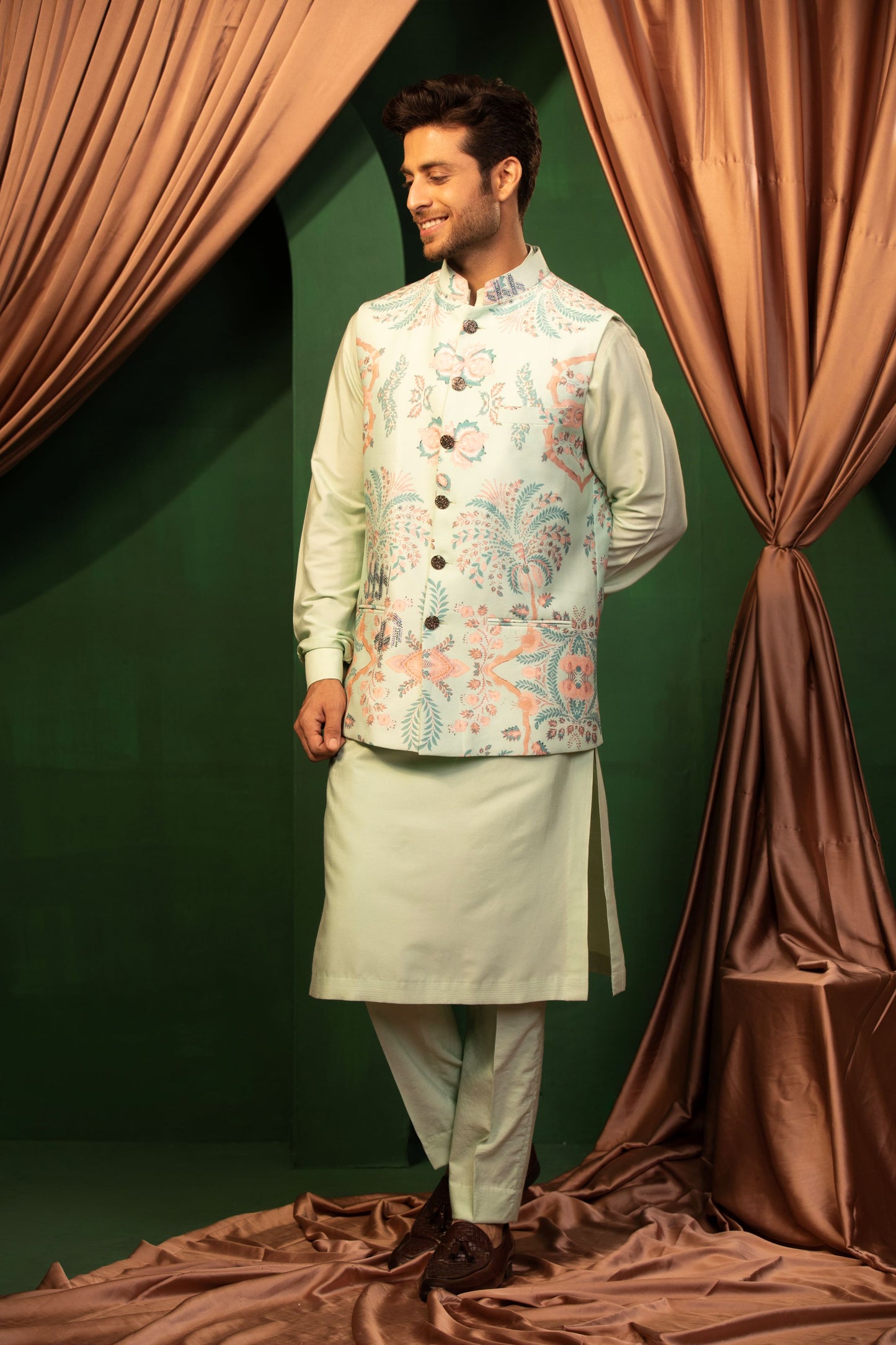 Traditional Grace Jacket Kurta Set