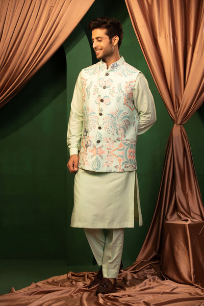 Traditional Grace Jacket Kurta Set