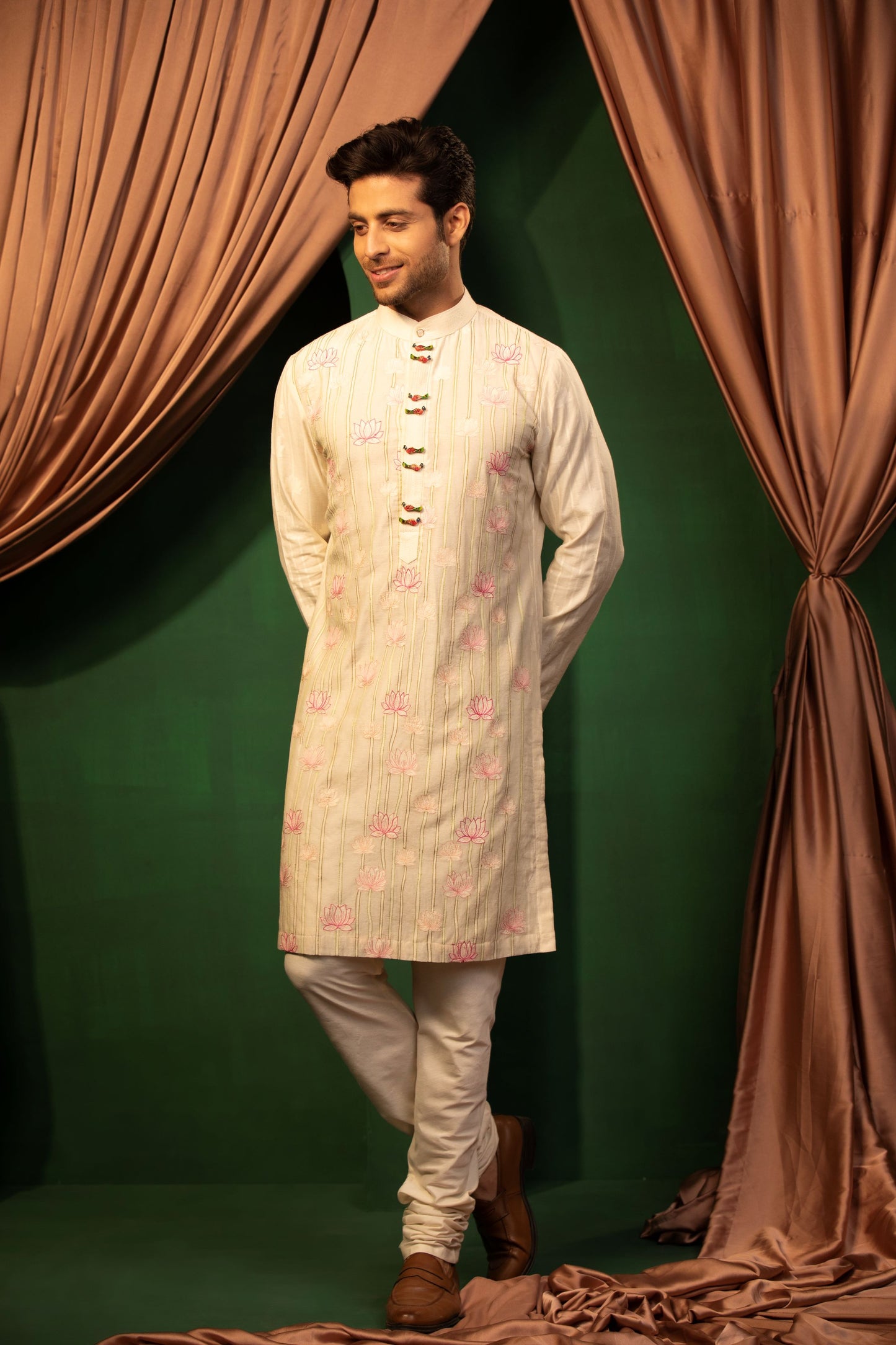 Ivory Blossom Sherwani