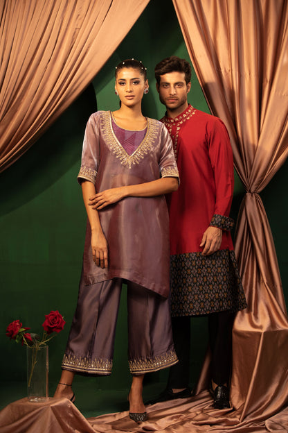 Crimson Royalty Kurta Set